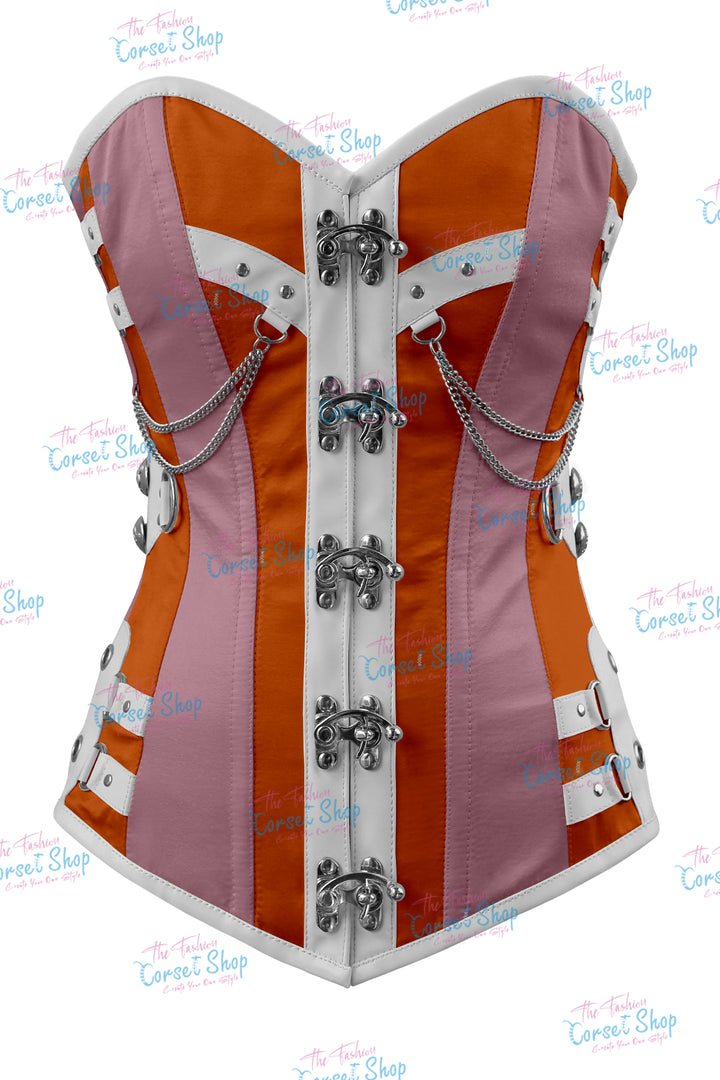 Dackett Satin Steampunk Overbust Corset
