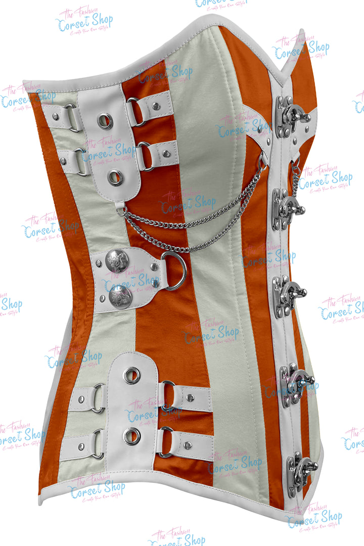 Dackett Satin Steampunk Overbust Corset