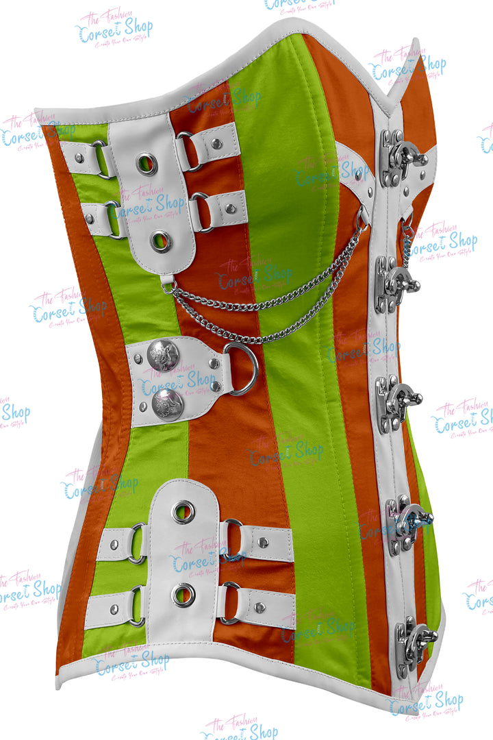 Dackett Satin Steampunk Overbust Corset