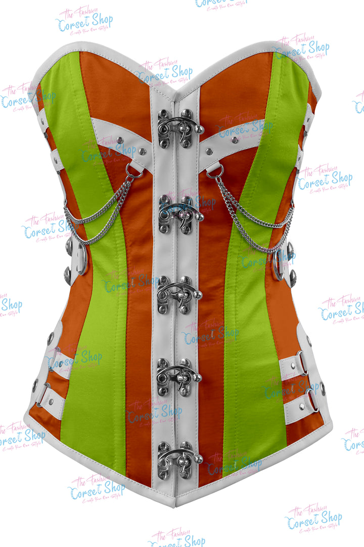 Dackett Satin Steampunk Overbust Corset