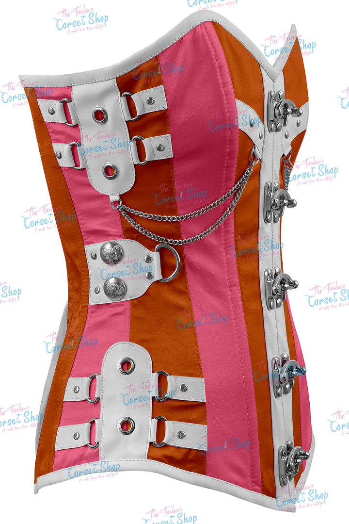 Dackett Satin Steampunk Overbust Corset
