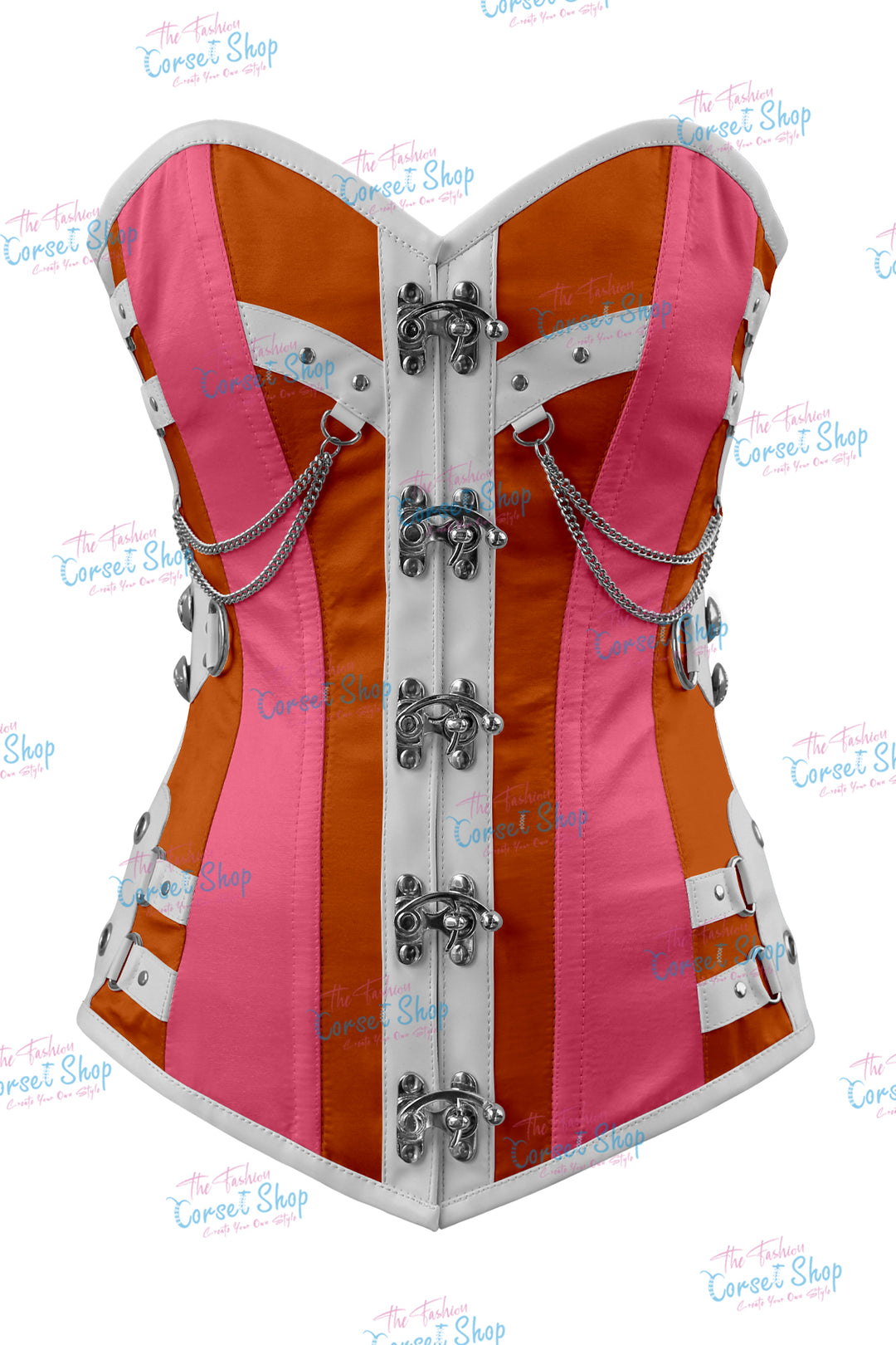 Dackett Satin Steampunk Overbust Corset
