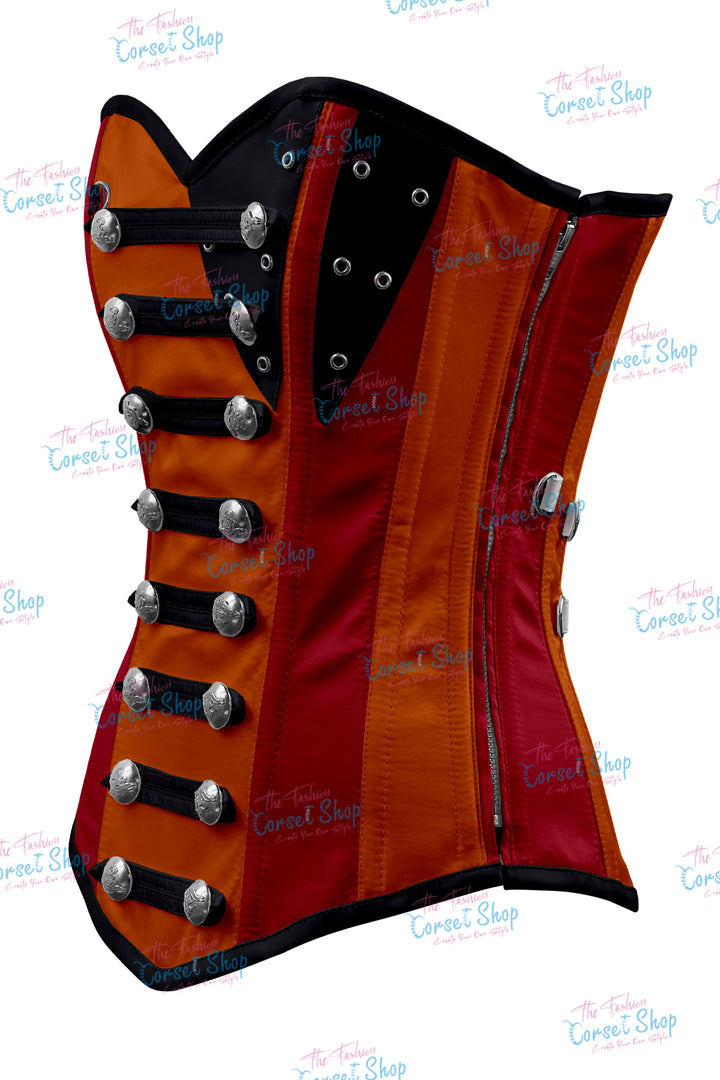 Jessie Satin Overbust Corset