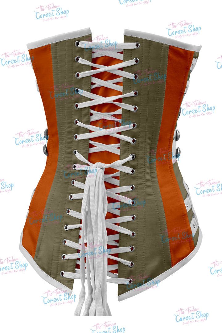 Dackett Satin Steampunk Overbust Corset