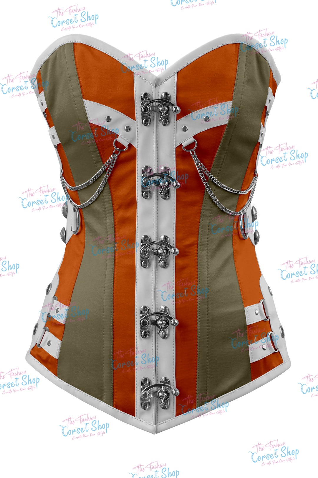 Dackett Satin Steampunk Overbust Corset