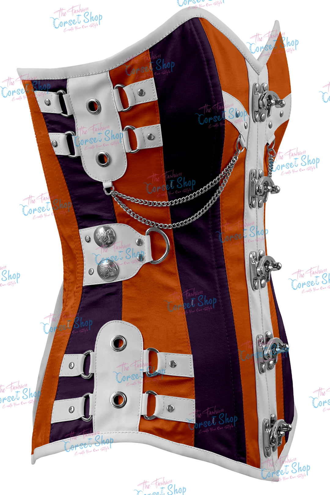 Dackett Satin Steampunk Overbust Corset