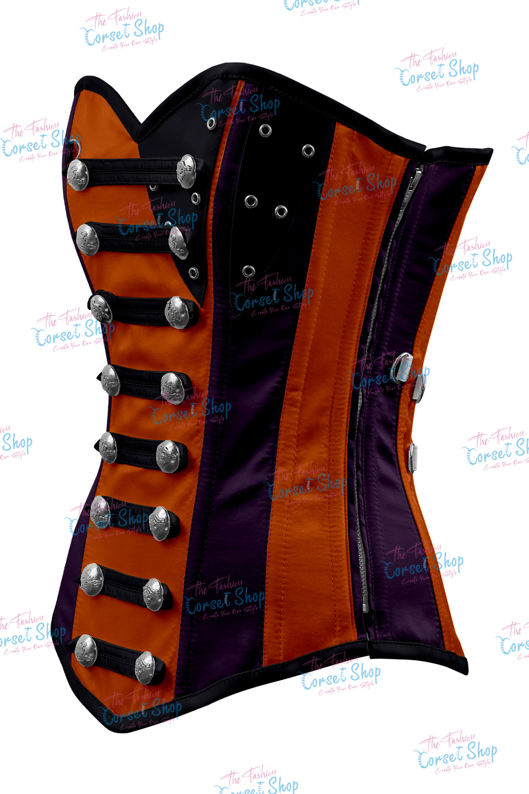 Jessie Satin Overbust Corset