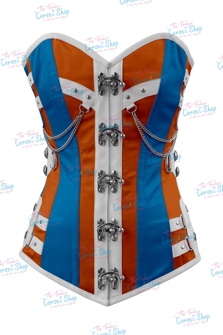 Dackett Satin Steampunk Overbust Corset
