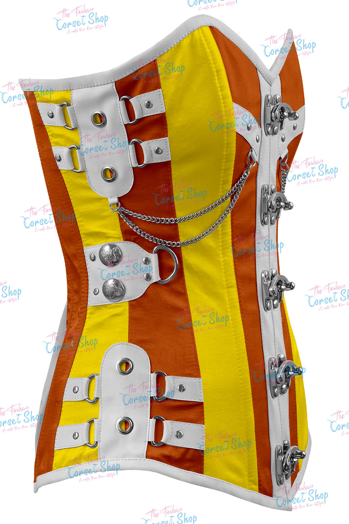 Dackett Satin Steampunk Overbust Corset