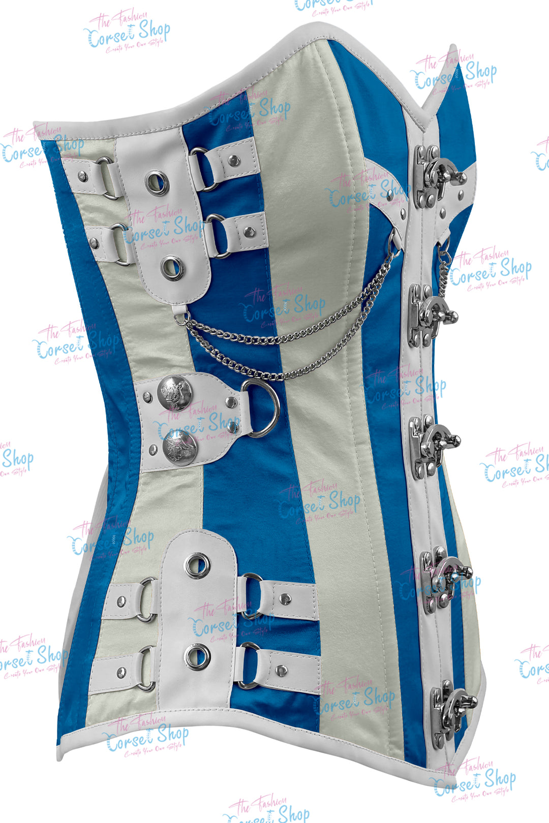 Dackett Satin Steampunk Overbust Corset
