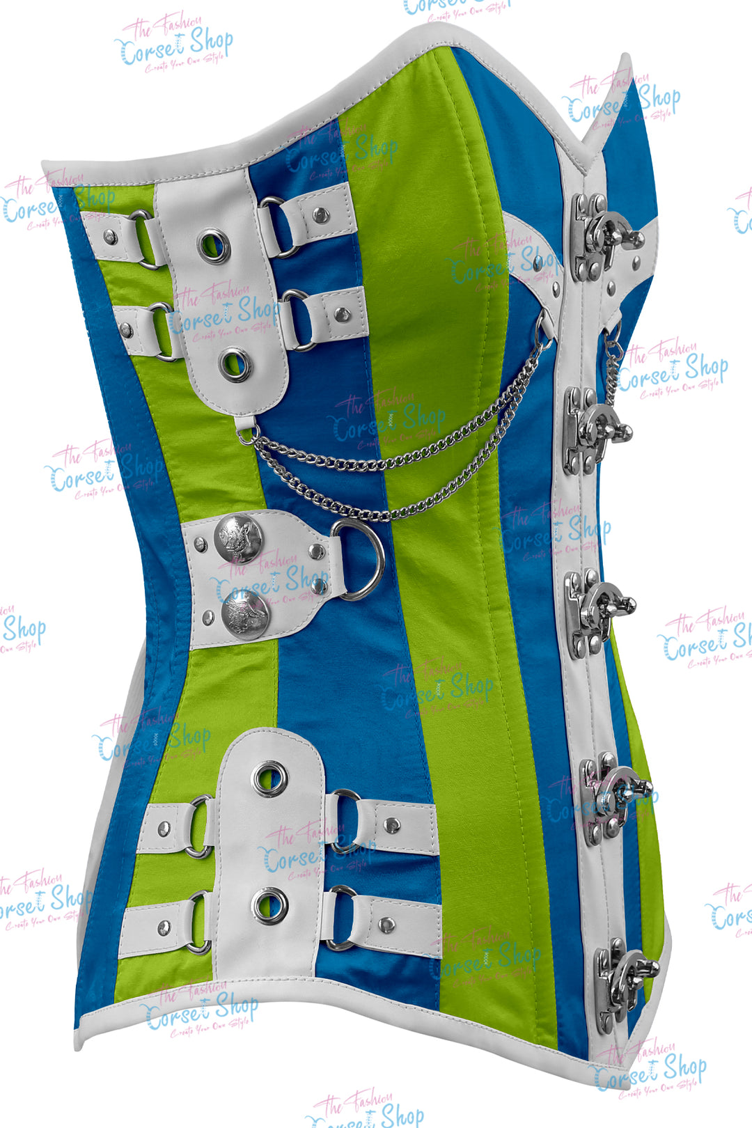 Dackett Satin Steampunk Overbust Corset