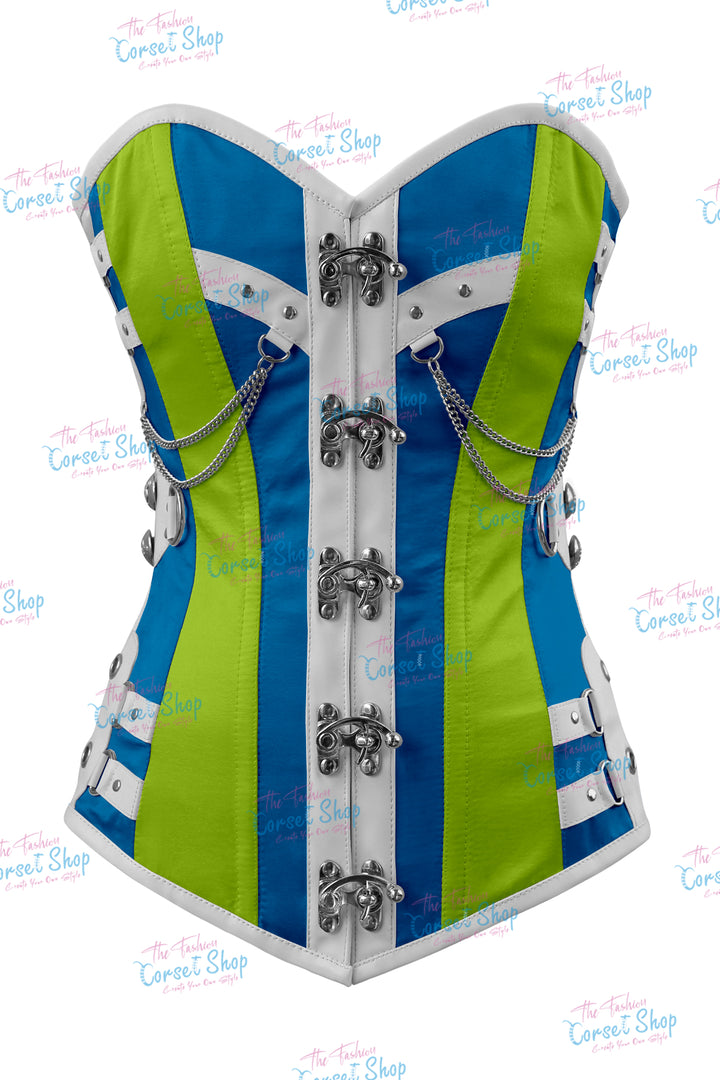 Dackett Satin Steampunk Overbust Corset