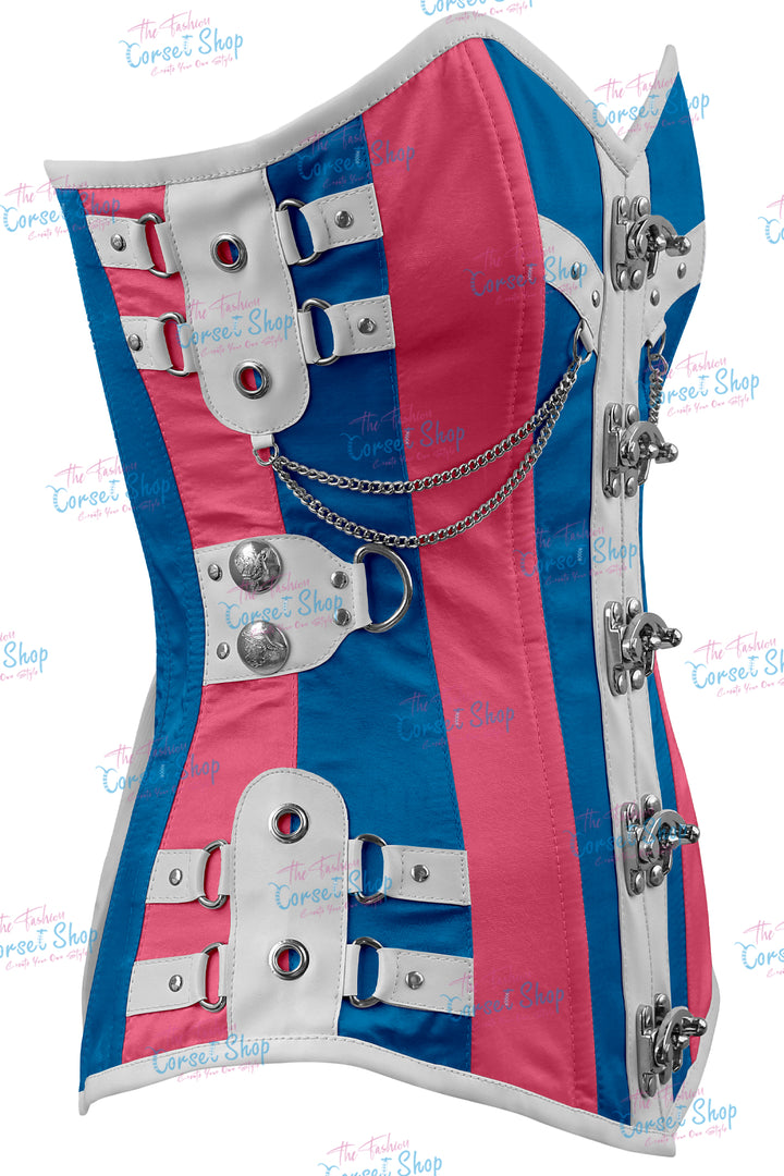 Dackett Satin Steampunk Overbust Corset