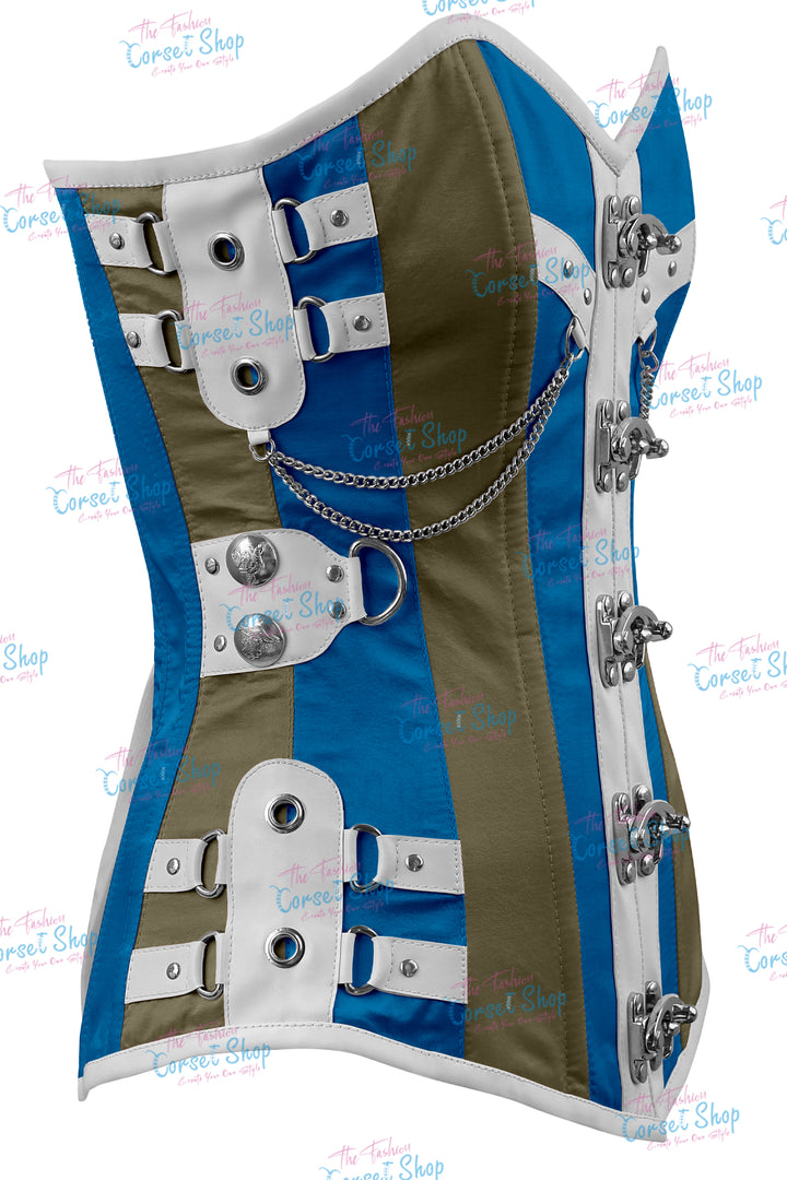 Dackett Satin Steampunk Overbust Corset