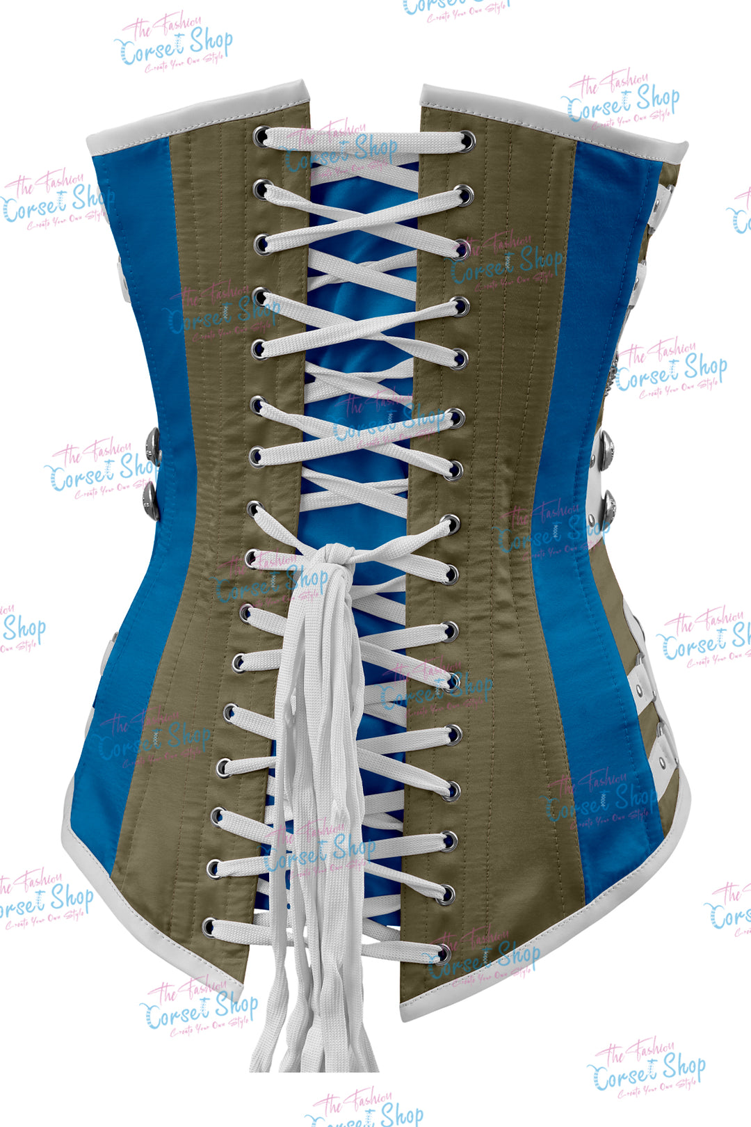 Dackett Satin Steampunk Overbust Corset