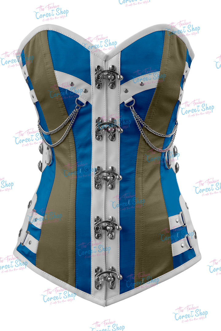 Dackett Satin Steampunk Overbust Corset