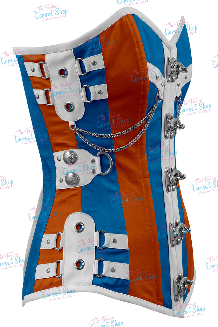 Dackett Satin Steampunk Overbust Corset