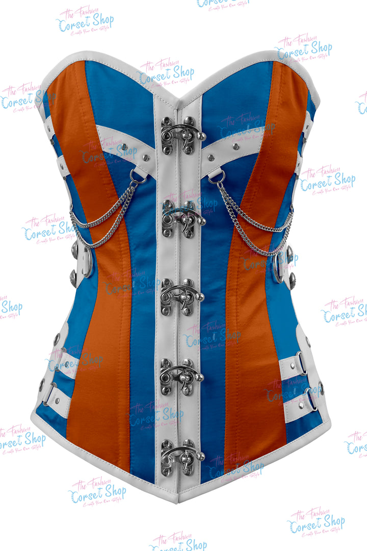 Dackett Satin Steampunk Overbust Corset