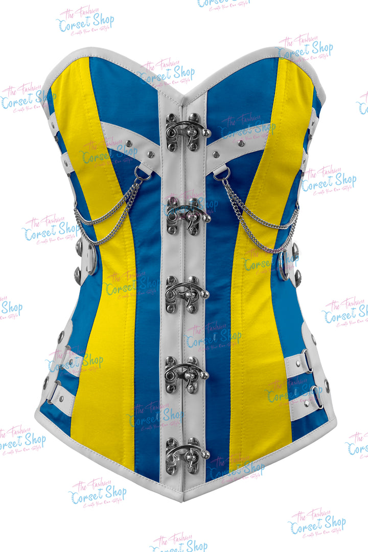 Dackett Satin Steampunk Overbust Corset