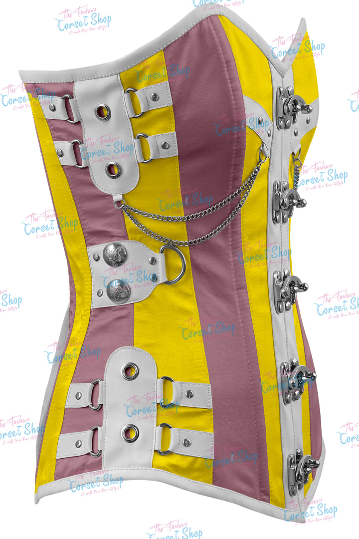 Dackett Satin Steampunk Overbust Corset