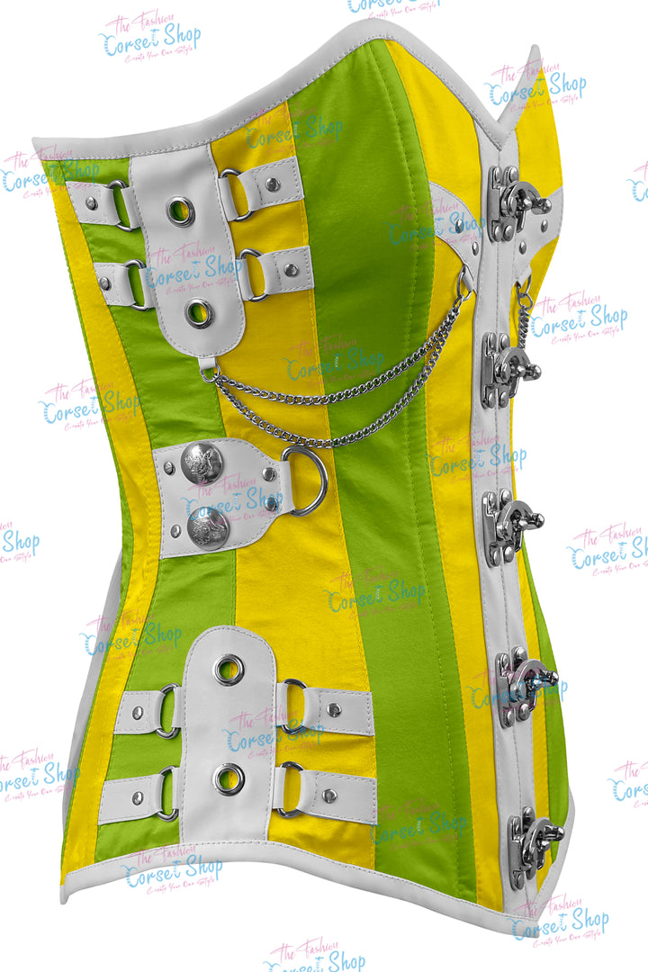 Dackett Satin Steampunk Overbust Corset