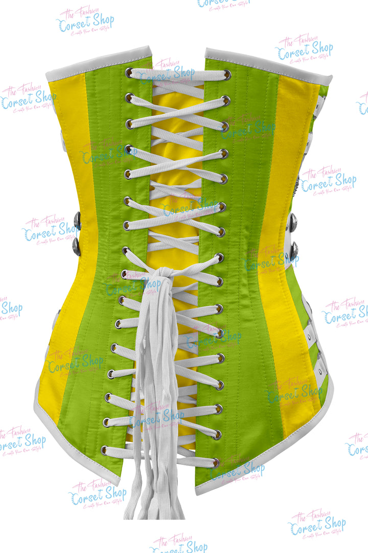 Dackett Satin Steampunk Overbust Corset