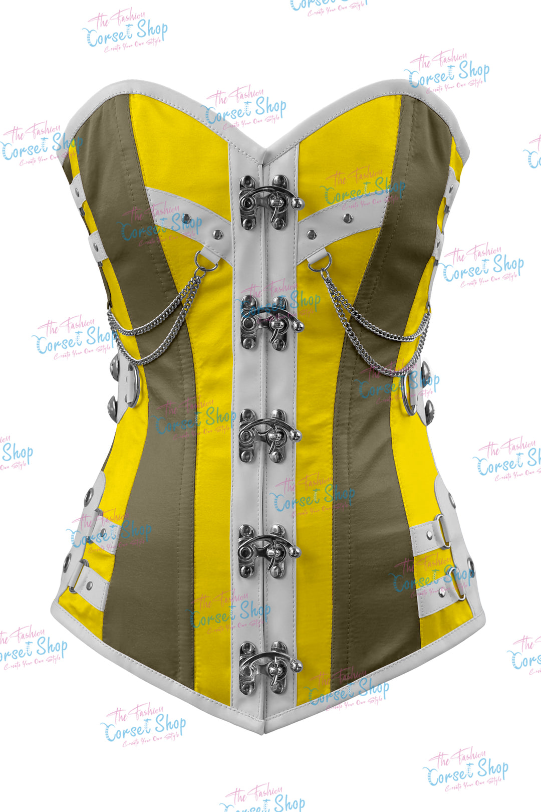 Dackett Satin Steampunk Overbust Corset