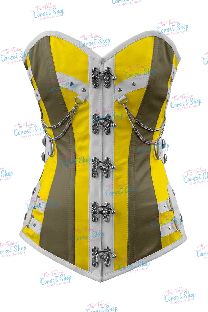 Dackett Satin Steampunk Overbust Corset