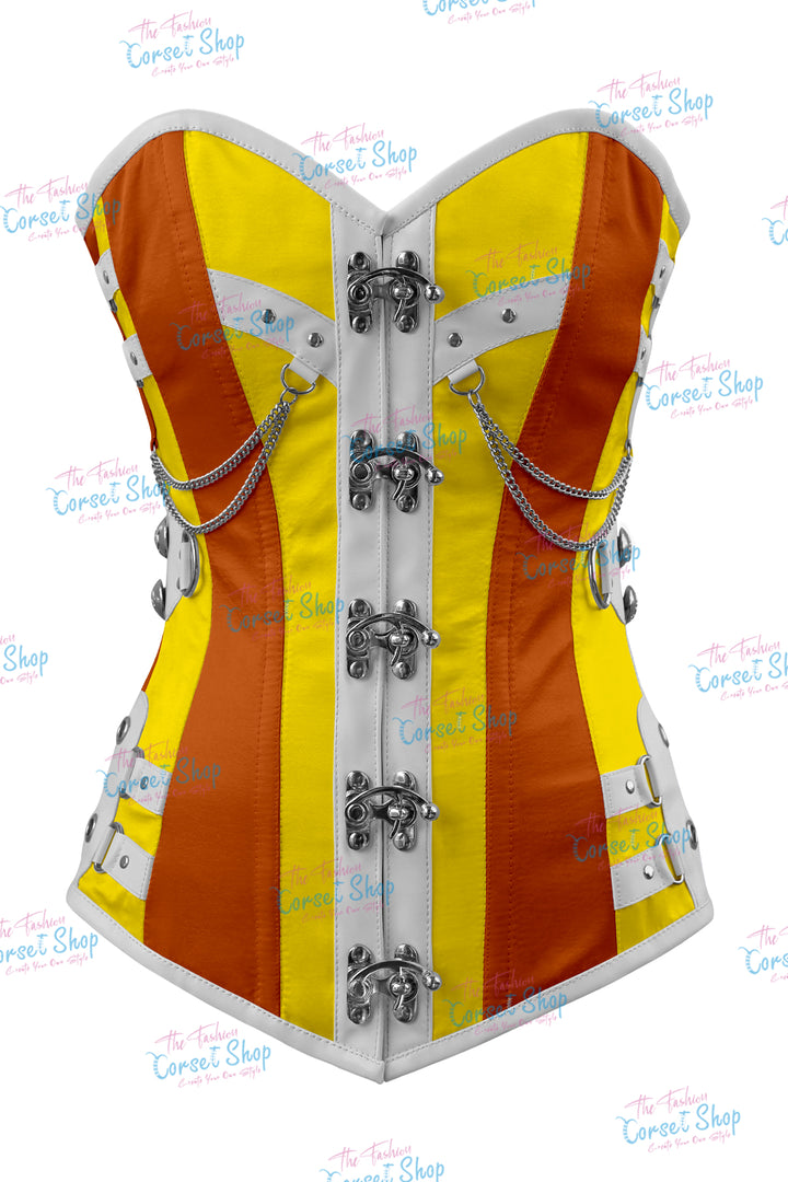 Dackett Satin Steampunk Overbust Corset