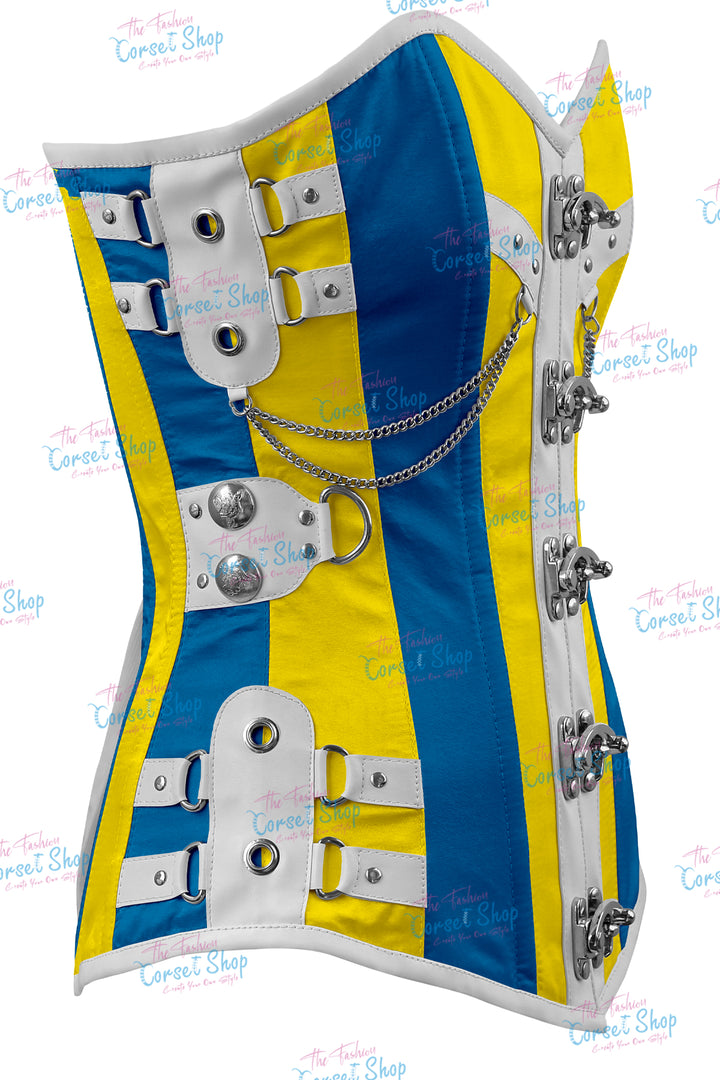 Dackett Satin Steampunk Overbust Corset