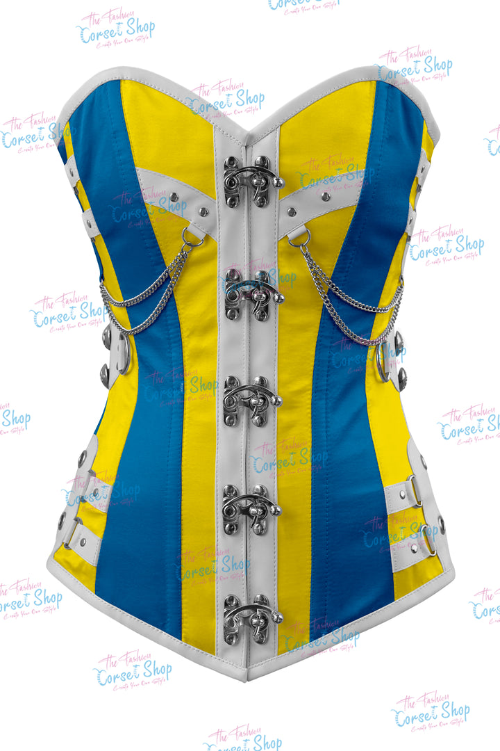 Dackett Satin Steampunk Overbust Corset